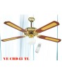 1 - Ventilatore da soffitto con Telecomando + Luce VECRD43TL DCG
