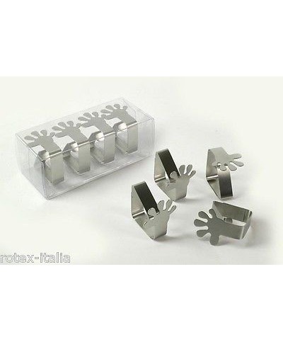 1 - GT SET 4 FERMATOVAGLIA FERMA TOVAGLIA TOVAGLIE MANO GIARDINO MARE 594914