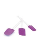 1 - SILIKOMART SPATOLA SPATOLE 3 PEZZI VIOLA PER TORTA IN SILICONE ACC 029