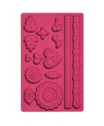 1 - WILTON STAMPO SILICONE FANTASIA FOLK PER FONDENTE DECORARE DOCORO DOLCI