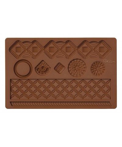 1 - WILTON STAMPO SILICONE FANTASIA MACRAMè PER FONDENTE DECORARE DOCORO DOLCI