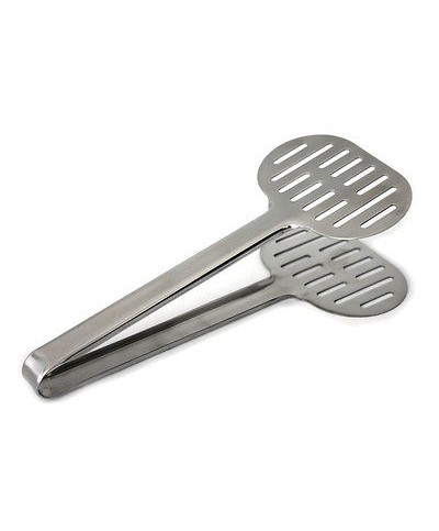 1 - EVA MOLLA  LARGA PINZA PER PESCE O ASPARAGI VERDURE INOX 18/8 24 CM