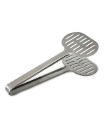 1 - EVA MOLLA  LARGA PINZA PER PESCE O ASPARAGI VERDURE INOX 18/8 24 CM