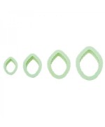 1 - WILTON SET KIT PER FOGLIE DI ROSA FIORI TAGLIA PASTA DI GOMMA FONDENTE