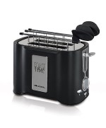 1 - ARIETE TOSTAPANE TIMER 2 PINZE ACCIAIO TOST TOSTA TIME PANE NERO 124