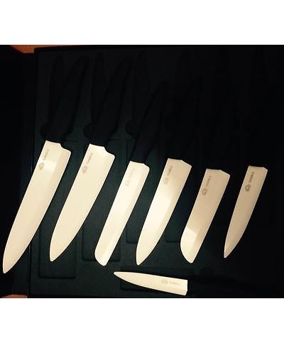 1 - DCG SET 7 COLTELLI COLTELLO IN CERAMICA PRECISIONE AFFILATO LAMA EM 2127