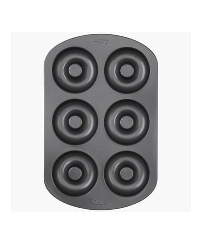 1 - WILTON PIASTRA TEGLIA STAMPO ANTIADERENTE 6 DOUGHNUT CIAMBELLE CIAMBELLINE