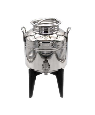 1 - Bidone olio Sansone fusto saldato lt 3 Europa Il Gioiello