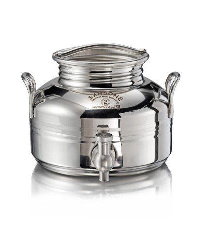 2 - Fusto Saldato Lt 2 Europa Sansone bidone olio