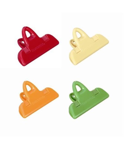 1 - TESCOMA SET 4 BAG CLIPS CLIP SACCHETTI CHIUDI SIGILLA BUSTE PRESTO 420760