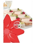 1 - PAVONI STAMPO SILICONE FORNO STARS STELLA DOLCI TORTA TORTIERA 8 PORZIONI