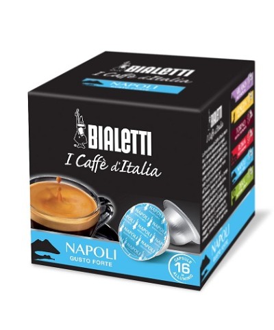 1 - 16 capsule caffè Bialetti Napoli gusto forte