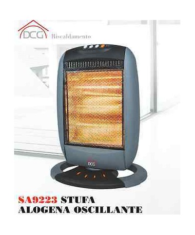 1 - DCG STUFA ALOGENA OSCILLANTE 3 CANDELE4008001200 W  SA 9223