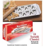 1 - IMPERIA RAVIOLAMP STAMPO STAMPI RAVIOLI 18 TORTELLI CLASSICI TRIANGOLARI