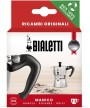 4 - Manico + spinotto Moka Express 1 2 tazza tazze Bialetti ricambio originale