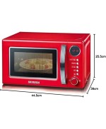 4 - Severin forno a microonde 7893 20 lt combinato rosso