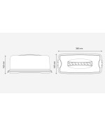 2 - Portatorte Rotho plumcake rettangolare cm 36 x 16,5