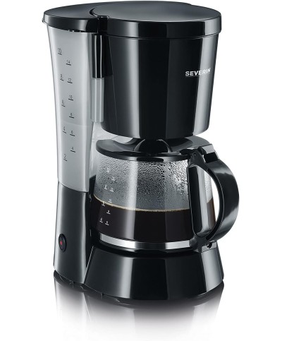 1 - Severin macchina da caffè americano caffettiera KA 4479 nero 10 tazze