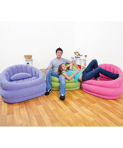 1 - Poltrona relax gonfiabile, con schienale