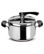 1 - LAGOSTINA PENTOLA A PRESSIONE 6 LITRI BRAVA IN ACCIAIO INOX INDUZIONE