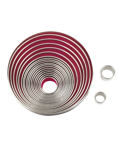 1 - EVA SET 11 TAGLIAPASTA TAGLIABISCOTTI TAGLIA PASTA BISCOTTI ROTONDI LISCI