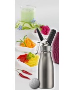 4 - Sifone per panna montata Kayser acciaio inox creamer 0,5 lt