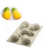 1 - Stampo multiporzione 5 mini ananas 3D silicone Silikomart