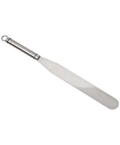1 - EVA SPATOLA SPATULA ACCIAIO INOX 18/8 OVALY  DECORARE DOLCI TORTA 39 CM