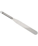 1 - EVA SPATOLA SPATULA ACCIAIO INOX 18/8 OVALY  DECORARE DOLCI TORTA 39 CM