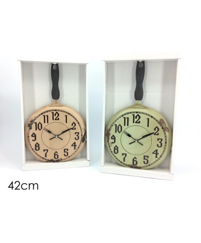 1 - OROLOGIO PADELLA VINTAGE DA MURO PARETE ARREDO CUCINA 42 CM 539322