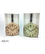 1 - OROLOGIO PADELLA VINTAGE DA MURO PARETE ARREDO CUCINA 42 CM 539322