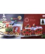 3 - Trenino natalizio musicale treno sotto albero di Natale Ø cm 137 405608
