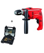 1 - Trapano a percussione Einhell Tc-Id 710 E 710W reversibile + set 70 punte