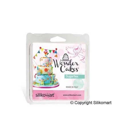 2 - SILIKOMART STAMPO SILICONE ALFABETO LETTERE CORSIVO MAIUSCOLO CAKE SLK 328