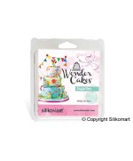 2 - SILIKOMART STAMPO SILICONE ALFABETO LETTERE CORSIVO MAIUSCOLO CAKE SLK 328