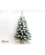 1 - Albero di Natale innevato con base Juta 90 cm
