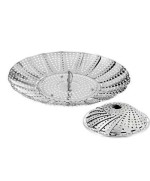1 - EVA CUOCIVERDURE CUOCIVAPORE CESTELLO ACCIAIO COTTURA VAPORE  ø 24 CM