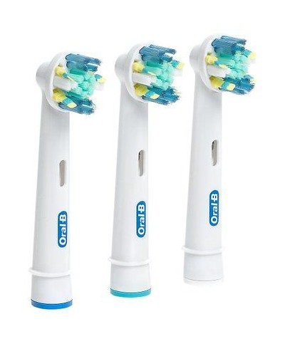 1 - ORALB SET TRE TESTINE RICAMBIO FLOSS ACTION SPAZZOLINO ELETTRICO EB 25
