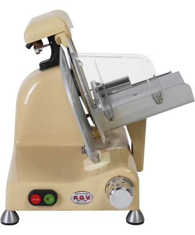 2 - Rgv affettatrice Vintage 250 Ivory nuova lama 25 cm con affilatoio beige