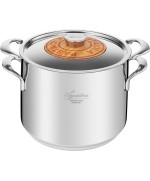 2 - Pastaiola Patrimonio Lagostina con coperchio e cestello Inox 24 cm