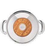 3 - Pastaiola Patrimonio Lagostina con coperchio e cestello Inox 24 cm