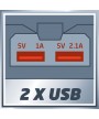 5 - Adattatore USB per batteria Einhell 4514120 Power X-Change