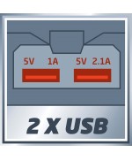 5 - Adattatore USB per batteria Einhell 4514120 Power X-Change