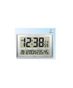 1 - OROLOGIO DA MURO JUMBO LCD RADIOCONTROLLATO 44 x 29 CM SILVER DV580 RC
