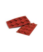 1 - SILIKOMART STAMPO STAMPI SILICONE 8  FOURLEAF CHEF MULTIPORZIONE SF 099