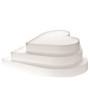 1 - FORMA POLISTIROLO CUORE HEART TORTE DECORA TORTA PIANI CAKE DESIGN 25X5 CM