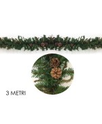 1 - Ghirlanda di Natale con pigne 3 Metri 422091