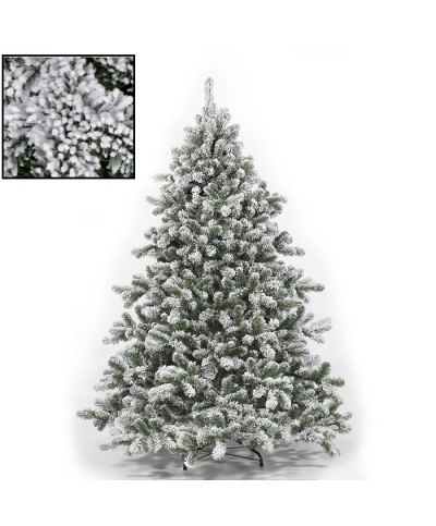 1 - Albero di Natale artificiale Tirolese Innevato cm 180