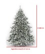 3 - Albero di Natale artificiale Tirolese Innevato cm 180