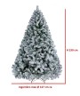 4 - Albero di Natale artificiale Tirolese Innevato cm 230